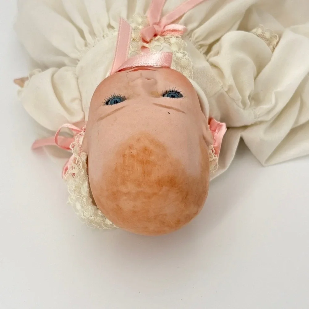 1978 Bye-Lo Baby Doll Reproduction Porcelain Head Cloth Body 12 inch Vintage